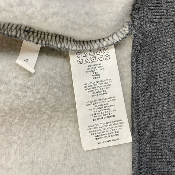 Michael Kors Men's Full Zip Up Sweatshirt Grey Size Medium Very Good Condition - Picture 10 of 11